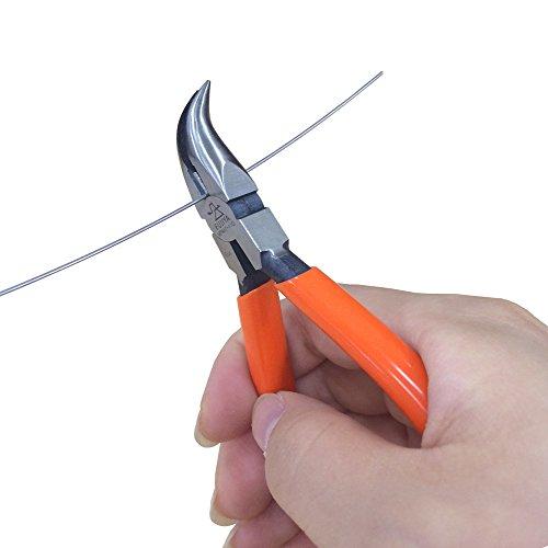 フジ矢(Fujiya) ミニテック縦曲りショートノーズラジオペンチ(ギザ゛無し) 110mm MP9...