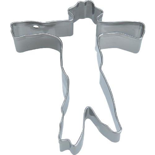 タイガークラウン クッキー型 シルバー 71×79×21mm 18-8抜型 かかし 18-8ステンレ...