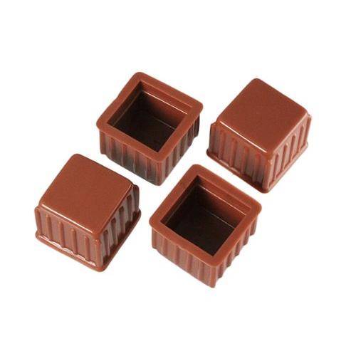 ハイロジック 脚キャップ21mm角 A-054 茶