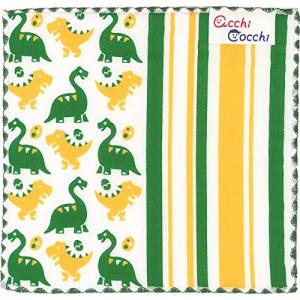 Miyamoto-Towel 宮本 日本製 タオル ハンカチ ミニ 子供 コットン 綿 acchi cocchi 恐竜 15×15cm 0275｜hapitize