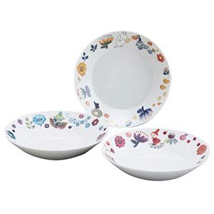 山加商店 MOOMIN ( ムーミン ) 「 ハーバリウム 」 パスタ皿 カレー皿 直径約22cm 3点 食器セット ムーミン グッズ キャラク｜hapitize