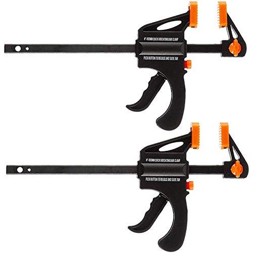 高儀 ホビークイックバークランプ ブラック 100mm 2個組 HQB-100-2Pレバーを握るだけ...