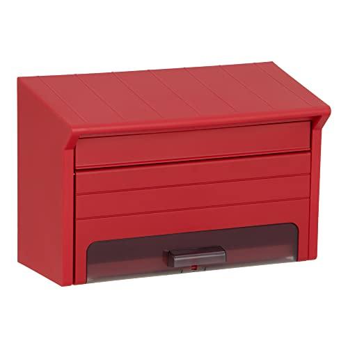 グリーンライフ 郵便ポスト プラスチックポスト PP-30(R) さびないプラスチック素材 レッド ...