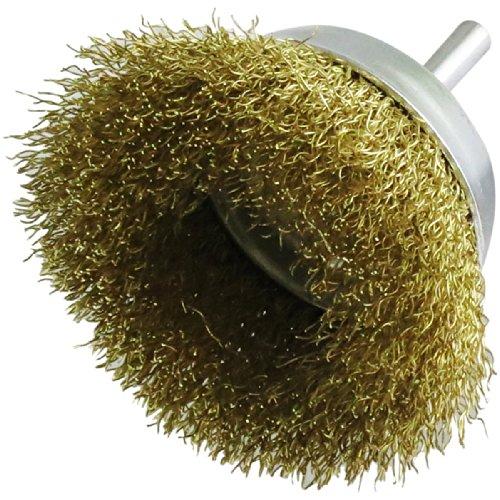 ヤナセ 軸付カップブラシ 6mm軸 真鍮線 φ65mm CS65