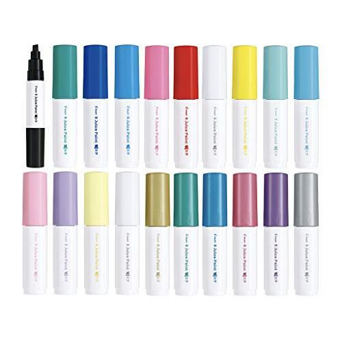 Pilot パイロット 水性顔料マーカー ジュースペイント 太字(平芯)メタリックカラー6色セット