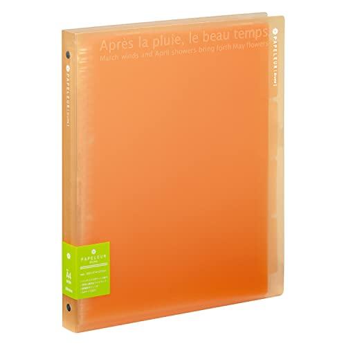 キョクトウ・アソシエイツ バインダー パペルールブリューム A4 30穴 オレンジ LN224OR