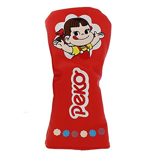 ホクシン交易 ペコちゃん ヘッドカバー ドライバー用 キャットハンド OHC0007 レッド