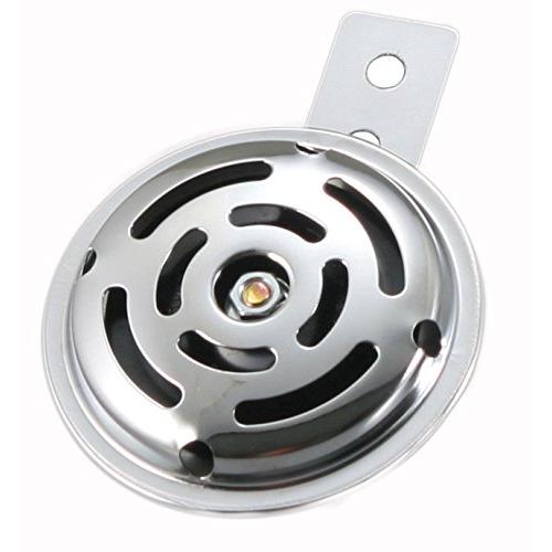 デイトナ(Daytona) バイク用 ホーン 6V φ70 取り付け穴φ6 メッキ渦穴 75557