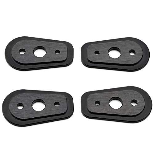 デイトナ(Daytona) バイク用 ウインカーベース カワサキ用 取付穴径8mm アルミ製 4枚入...