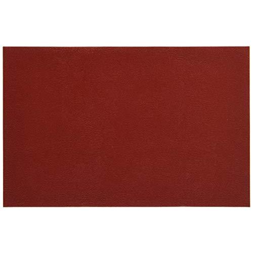 ながしまや株式会社 革補修 粘着付き合皮シート 赤レッド縦20x横13cm