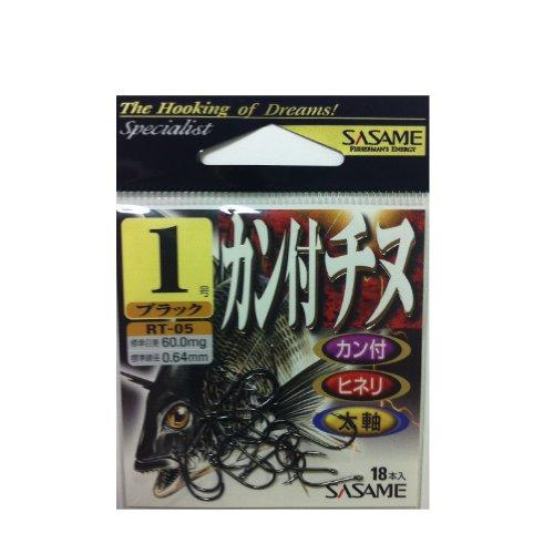 ささめ針(SASAME) RT-05 カン付チヌ(ブラック) 1号