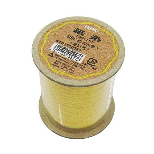 シモジマ ヘイコー リボン 紙糸 黄色 1mmx30m巻 001500667