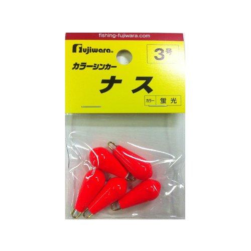 フジワラ(FUJIWARA) カラーシンカー ナス 3号 蛍光
