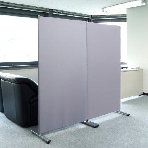 ナカバヤシ 簡易パーティション クロス貼り グレー PTS-1680N