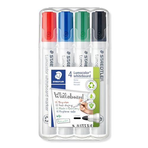 ステッドラー(STAEDTLER) ホワイトボードマーカー ルモカラー 351 WP4 4色セット