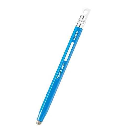 エレコム タッチペン 六角鉛筆型 子ども向け ストラップホール付き 導電繊維タイプ (スマホ/タブレ...