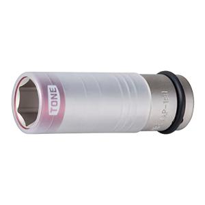 トネ(TONE) プロテクター付インパクト用薄形ホイルナットソケット 4AP-19N 差込角12.7mm(1/2) レッド 二面幅19mm｜hapitize