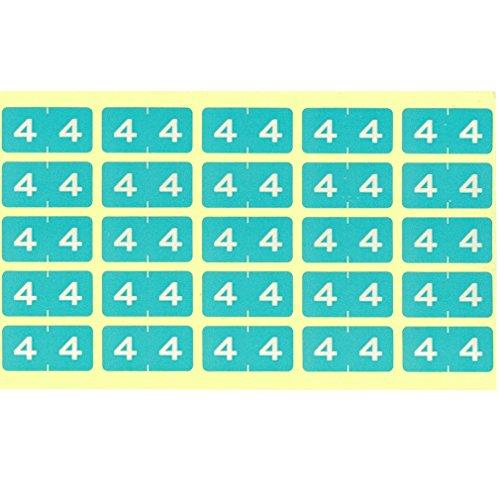 リヒトラブ シール 見出し カラーナンバーラベル M 250片入 HK7753-4