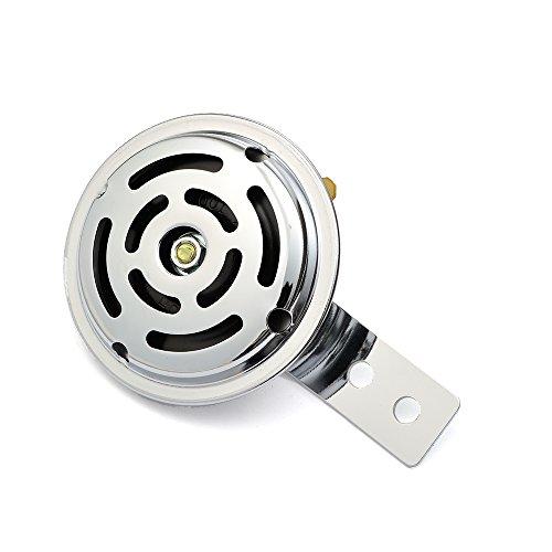 デイトナ(Daytona) バイク用 ホーン 12V φ70 取り付け穴φ6 メッキ渦穴 96225