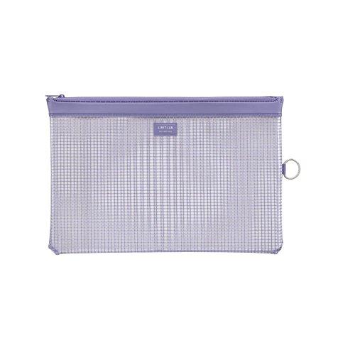 リヒトラブ ポーチ メッシュケース ファスナーケース A4S ブルーバイオレット F246バ