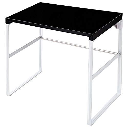 リヒトラブ パソコン台 モニター台 机上台 黒 幅39×奥行25×高さ33.5cm トール 耐荷重1...