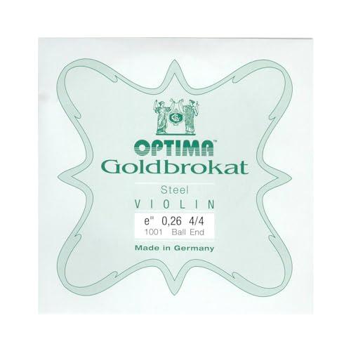 OPTIMA ゴールドブロカット バイオリンE線 (0.26ボールエンド)