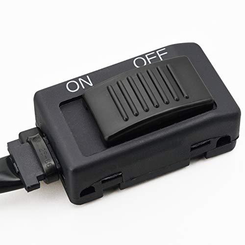 デイトナ(Daytona) バイク用 スイッチ 両面テープ貼り付け 100W対応 ハーネス長800m...