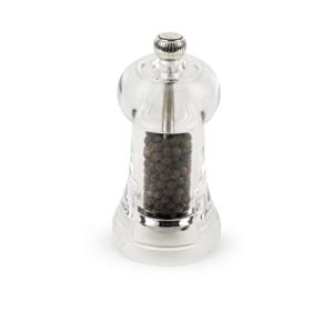 プジョー PEUGEOT 調味料入れ ペッパーミル 胡椒 透明 アクリル製 粗さ調節 容量15g・11cm 手動 フランス製 小型 トール 20｜hapitize