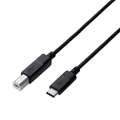 エレコム USBケーブル Type C (USB C to USB B) 0.5m USB2.0認証...