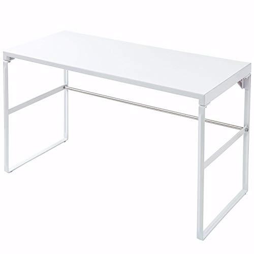 リヒトラブ パソコン台 モニター台 机上台 白 幅59×奥行25×高さ33.5cm トール 耐荷重1...