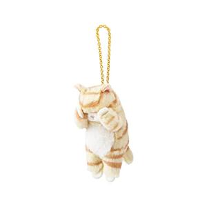 りぶはあと(Livheart) マスコット くびねっこ トラネコ (全長約10cm) 猫 キーホルダー 17036-42｜hapitize