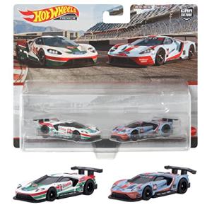 ホットウィール(Hot Wheels) プレミアム 2パック - '16 フォード GT レース 3才~ HCY72 ホワイト/ブルー｜hapitize