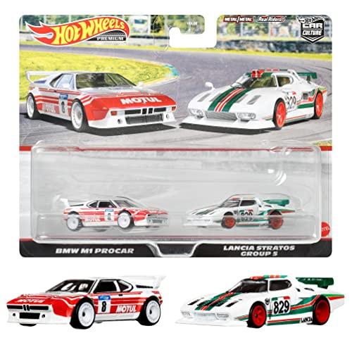 ホットウィール(Hot Wheels) プレミアム 2パック BMW M1 プロカー/ランチア スト...