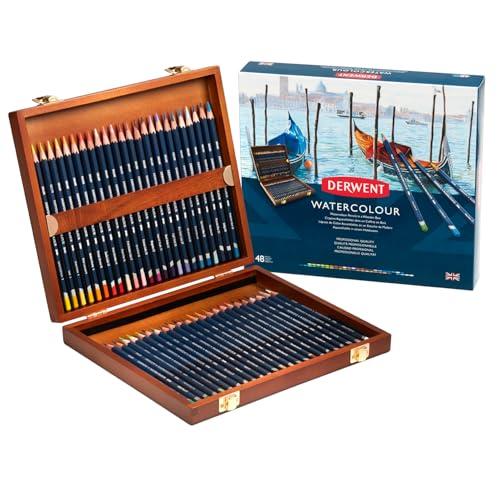 ダーウェント 水彩 色鉛筆 ウォーターカラーペンシル 48色セット ウッドボックスセット 07007...