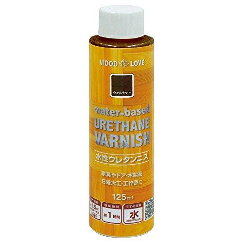 ニッペ WOOD LOVE 水性ウレタンニス ウォルナット 125ML