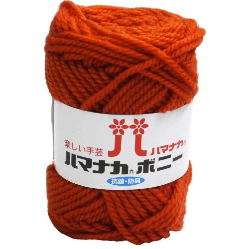 ハマナカ ボニー 毛糸 極太 col.414 オレンジ 系 50g 約60m 5玉セット 4057