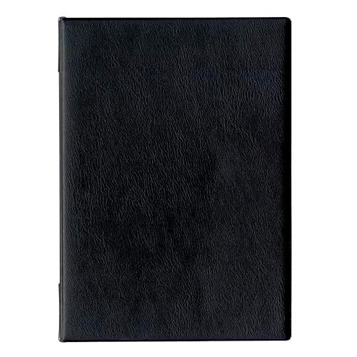 オープン工業 メニューファイル レザー調 A4 黒 MN-153-BK ブラック