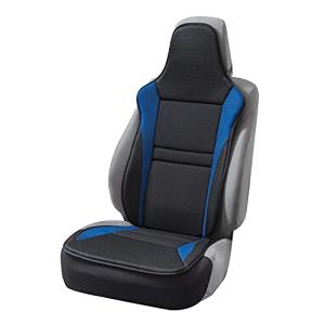 ボンフォーム(BONFORM) シートカバー レーシングメッシュ 軽/普通車 前席フリーサイズ 抗菌防臭ブルー 4077-91BL｜hapitize