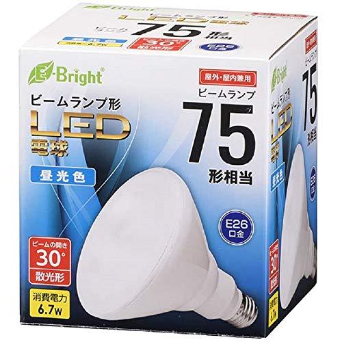 LED電球 ビームランプ形 E26 75形相当 昼光色 散光形 屋内・屋外兼用 E-Bright O...