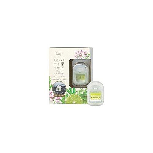 晴香堂(Harukado) 木と果 消臭クリップ ゼラニウム&amp;ベルガモット 車用 消臭 芳香 日本製