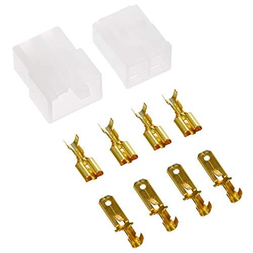 デイトナ(Daytona) 250型コネクターセット 4極 逆ロックコネクター(オス・メス)1セット...