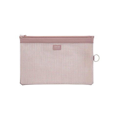 リヒトラブ ポーチ メッシュケース ファスナーケース B5S ピンク F245モモ