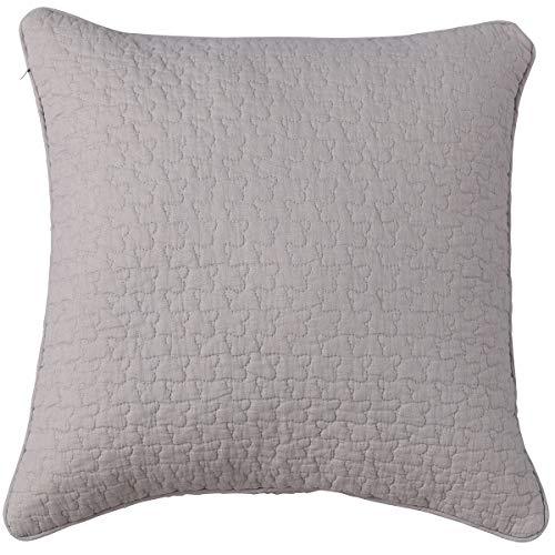 ナイスデイ クッションカバー グレー 45×45cm mofua (モフア) イブル 綿100% c...