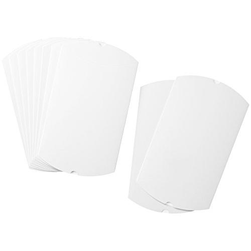 シモジマ ヘイコー 箱 ギフトボックス ピロー型 AX-9 シロ 19.5x24x6cm 10枚 白...