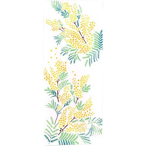 宮本 kenema 日本製 手ぬぐい タペストリー 注染 綿 春 花圃 香るミモザ 36×90cm ...