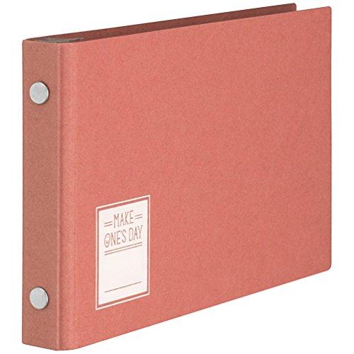 マルマン(maruman) ルーズリーフ バインダー ミニサイズ メイクワンズデイ 5穴 レッド F...