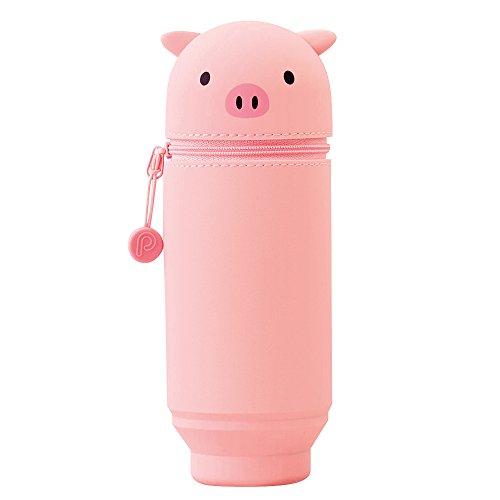 リヒトラブ スタンド ペンケース BIG プニラボ ブタ A7714-5
