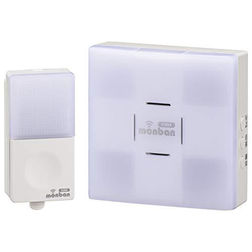 オーム電機 monban CUBE 押しボタン送信機＋光フラッシュAC電源式受信機 OCH-SET2...