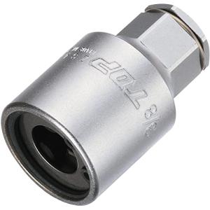 トップ工業 (TOP) 全ネジソケットアダプター W3/8' 3分 17mmソケット レンチ 蝶ネジ 全ねじ回し 軽天作業 吊ボルト ZNS-3｜hapitize