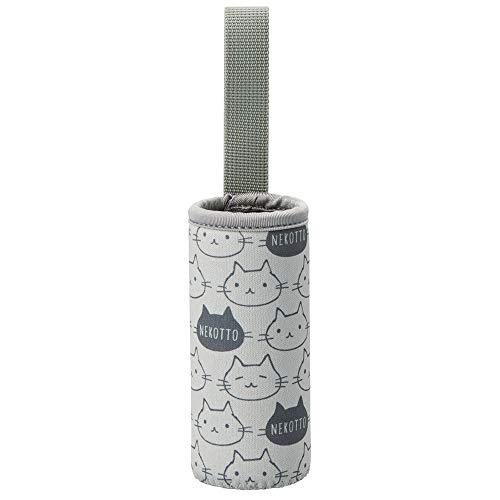 スケーター (skater) ミニ ボトルカバー 水筒ケース 水筒カバー ねこっと グレー 120m...